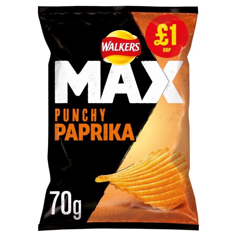 Walkers Max Paprika 70g PM £1.00