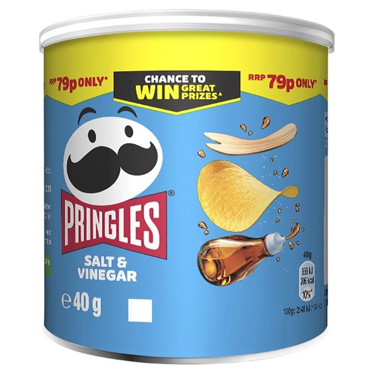 Pringles Salt & Vinegar 40g PM 79p