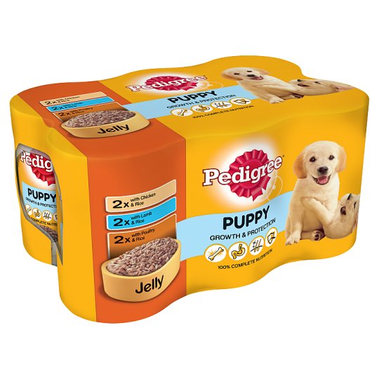 Pedigree Puppy Tins Mixed Selection In Jelly 6pk (6 x 400g)