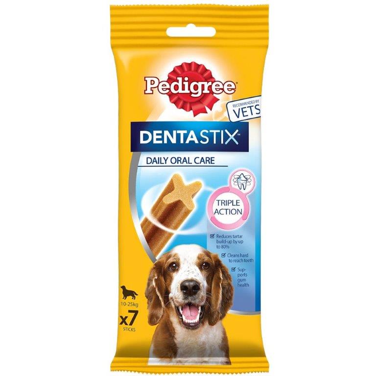 Pedigree Dentastix Daily Dental Chews Medium Dog 7 Stick 180g PM £1.95