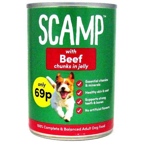 Scamp Beef Can 500g PM 69p