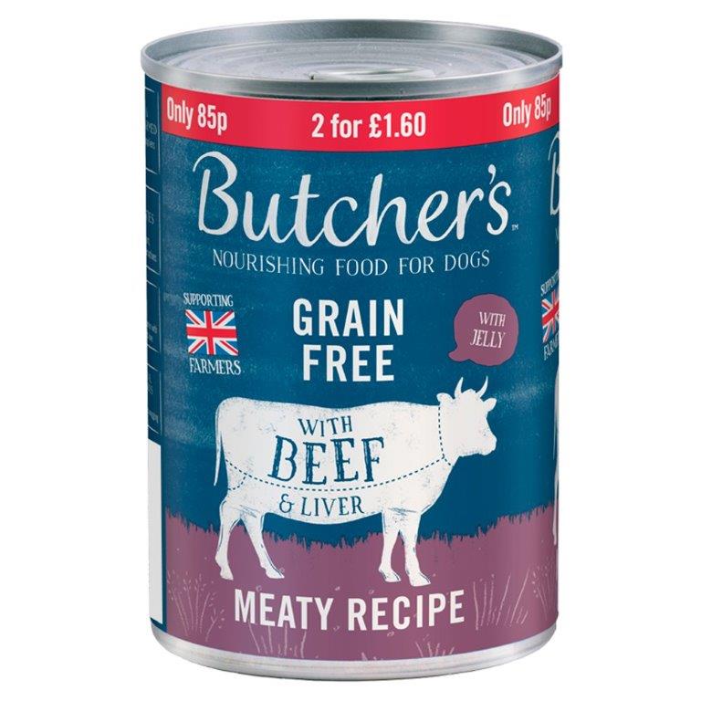Butchers Beef & Liver Can 400g PM 85p