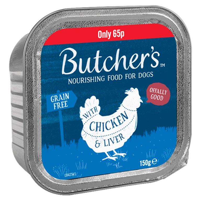 Butchers Chicken & Liver Tray 150g PM 85p