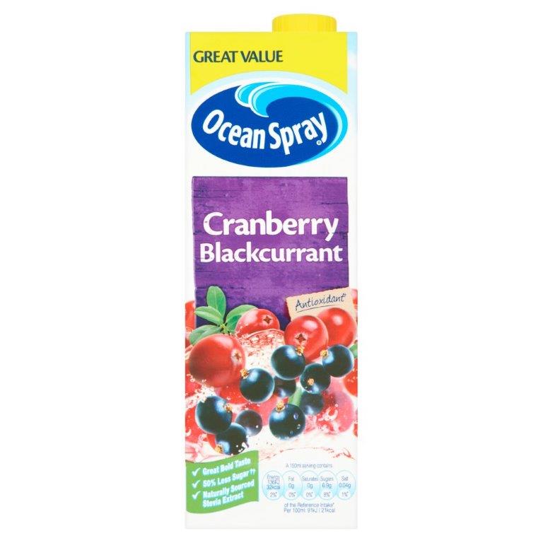 Ocean Spray Cranberry & Blackcurrant 1L PM £1.39