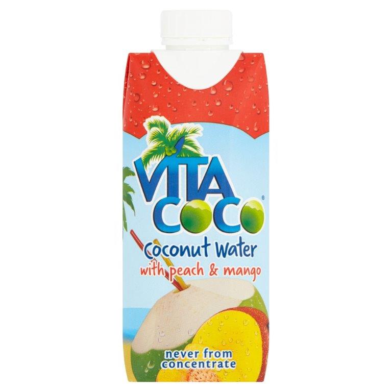 Vita Coco Coconut Water Peach & Mango 330ml NEW