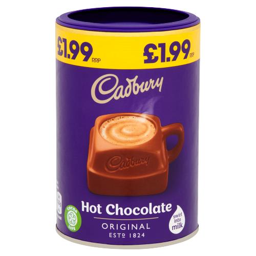 Cadbury Drinking Chocolate 250g PM £1.99