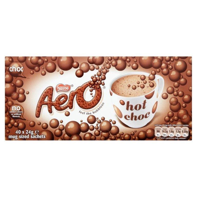 Aero Hot Chocolate Instant Sachets 40's