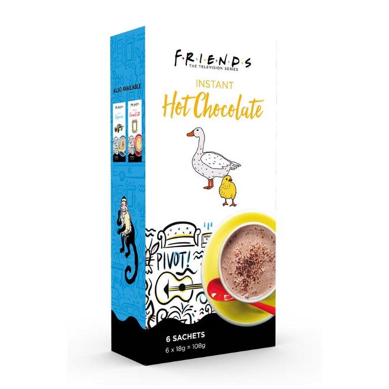 Friends Instant Drinking Sachets Hot Chocolate 114g NEW
