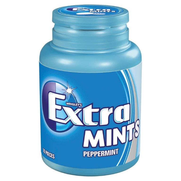 Wrigley's Extra Peppermint Mints Bottle 70's S/F 77g