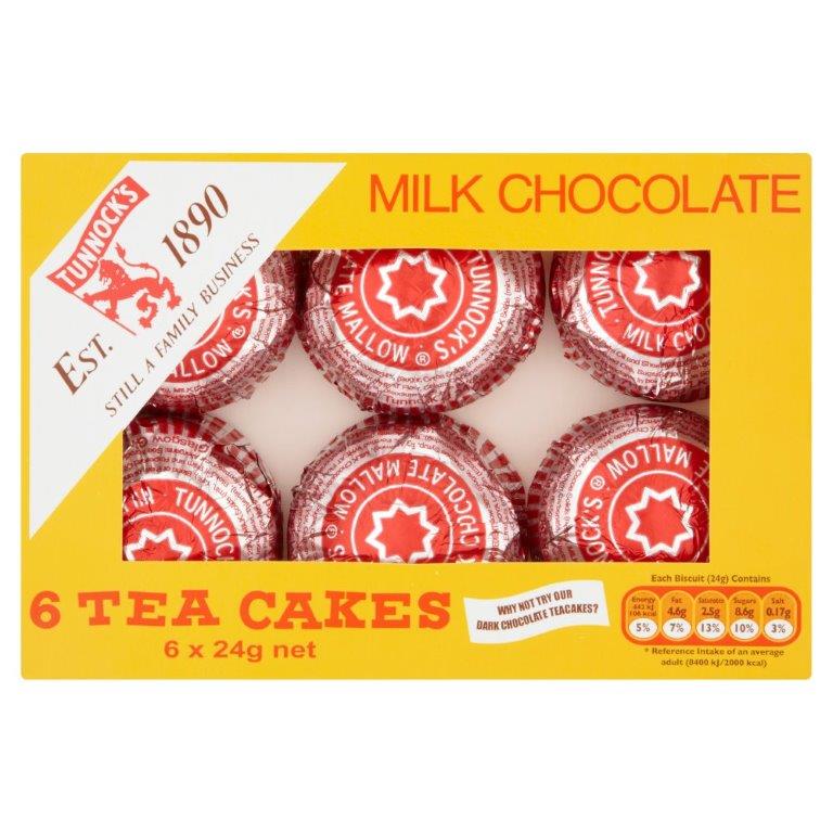 Tunnock's Tea Cakes 6pk (6 x 24g) 144g