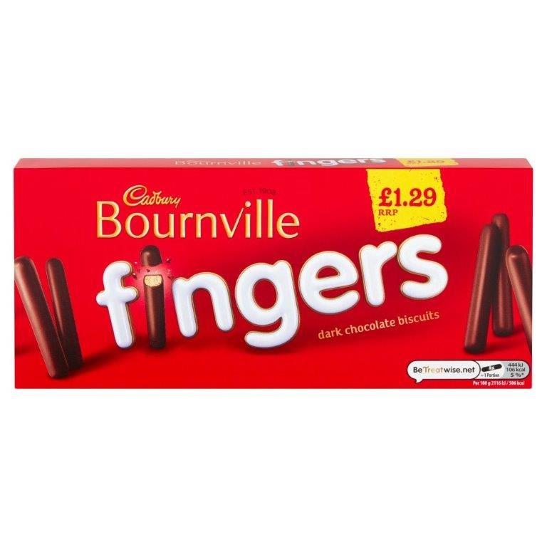 Cadbury Fingers Bournville 114g PM £1.29