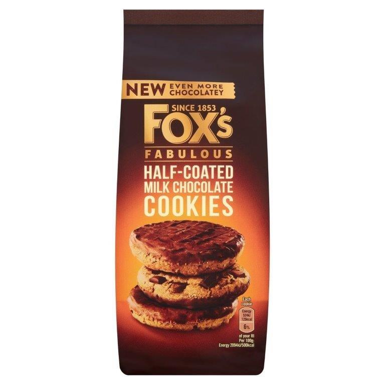 Fox's Cookies Half Coated Chocolate 175g