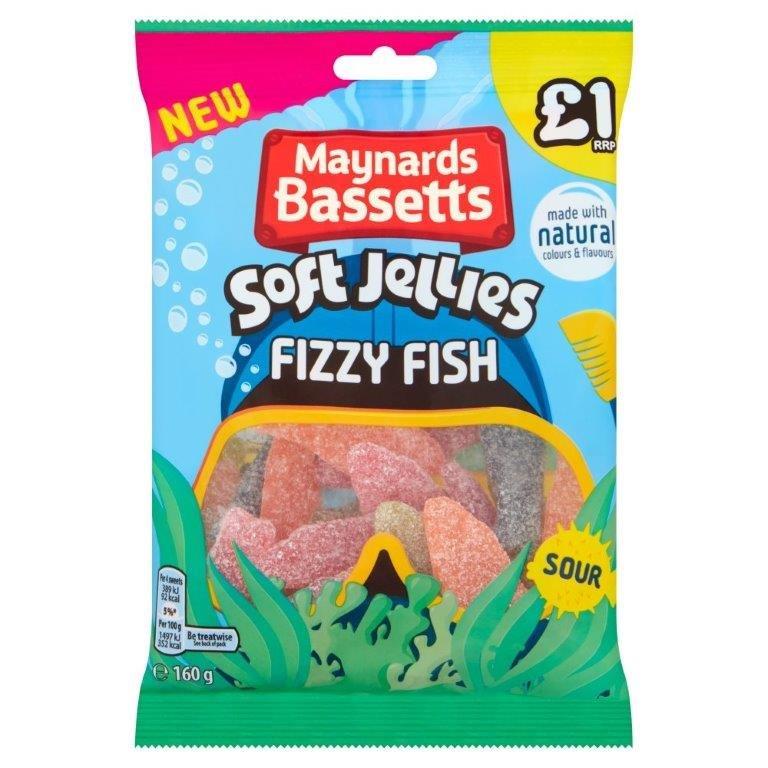 Maynards Bag Fizzy Fish 160g PM £1