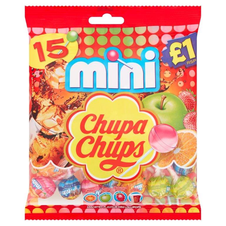 Chupa Chups Minis 15pk (15 x 6g) PM £1