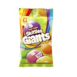 Skittles Bag Crazy Sour Giants 125g PM £1 NEW