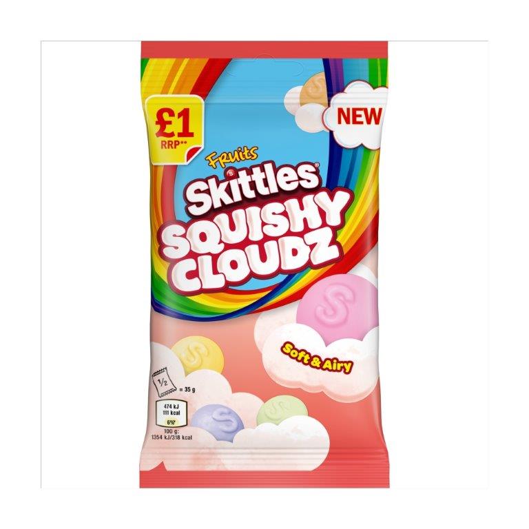 Skittles Squishy Clouds Fruit 70g PM £1 NEW