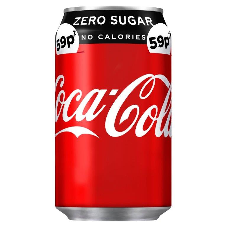 Coca Cola Zero 330ml PM 59p