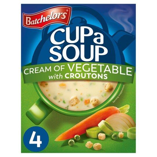 Batchelors Cup A Soup Sachets 4's Cream Of Vegetable 122g
