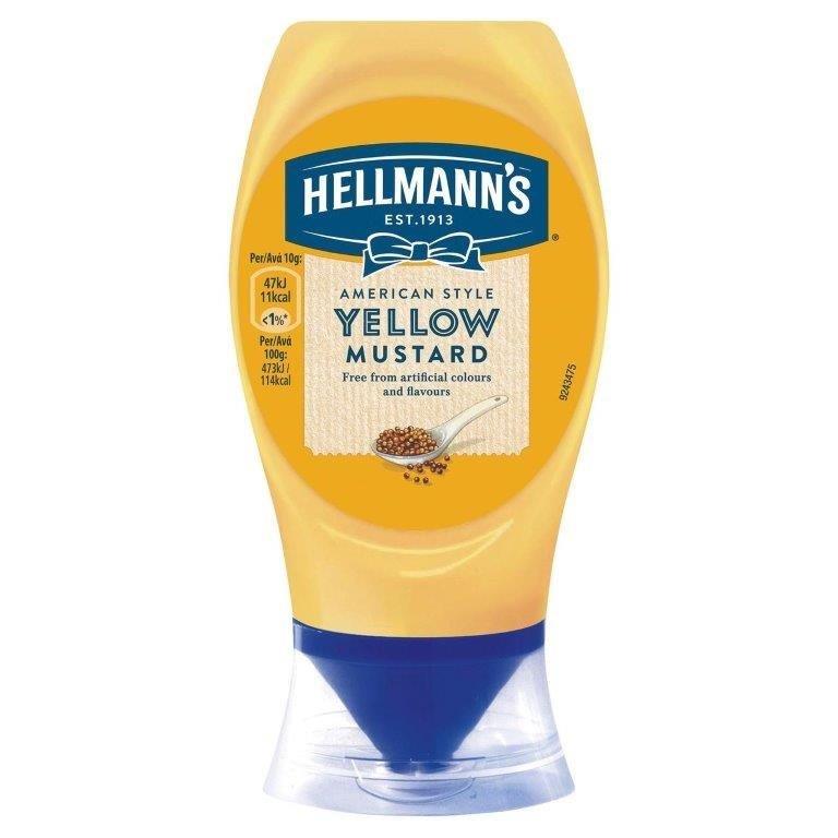 Hellmann's Squeezy Yellow Mustard 260g